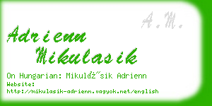 adrienn mikulasik business card